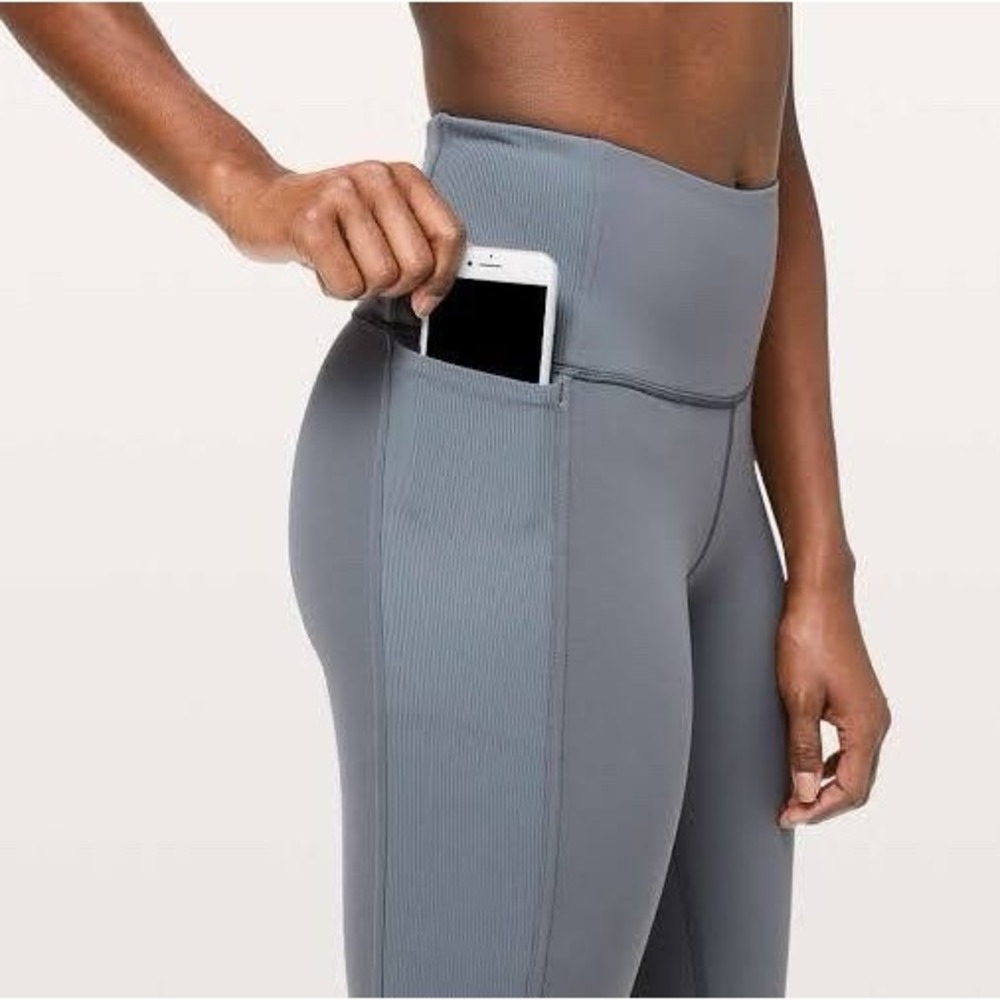 Lululemon Legging Wunder Under High Rise Tight Ribbed Size 8~10? Fit M-L